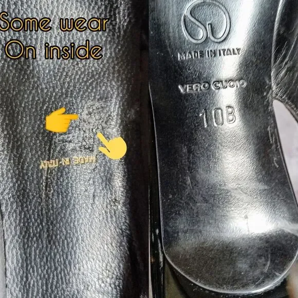 St. John Black Slingback Heels - Picture 7 of 12